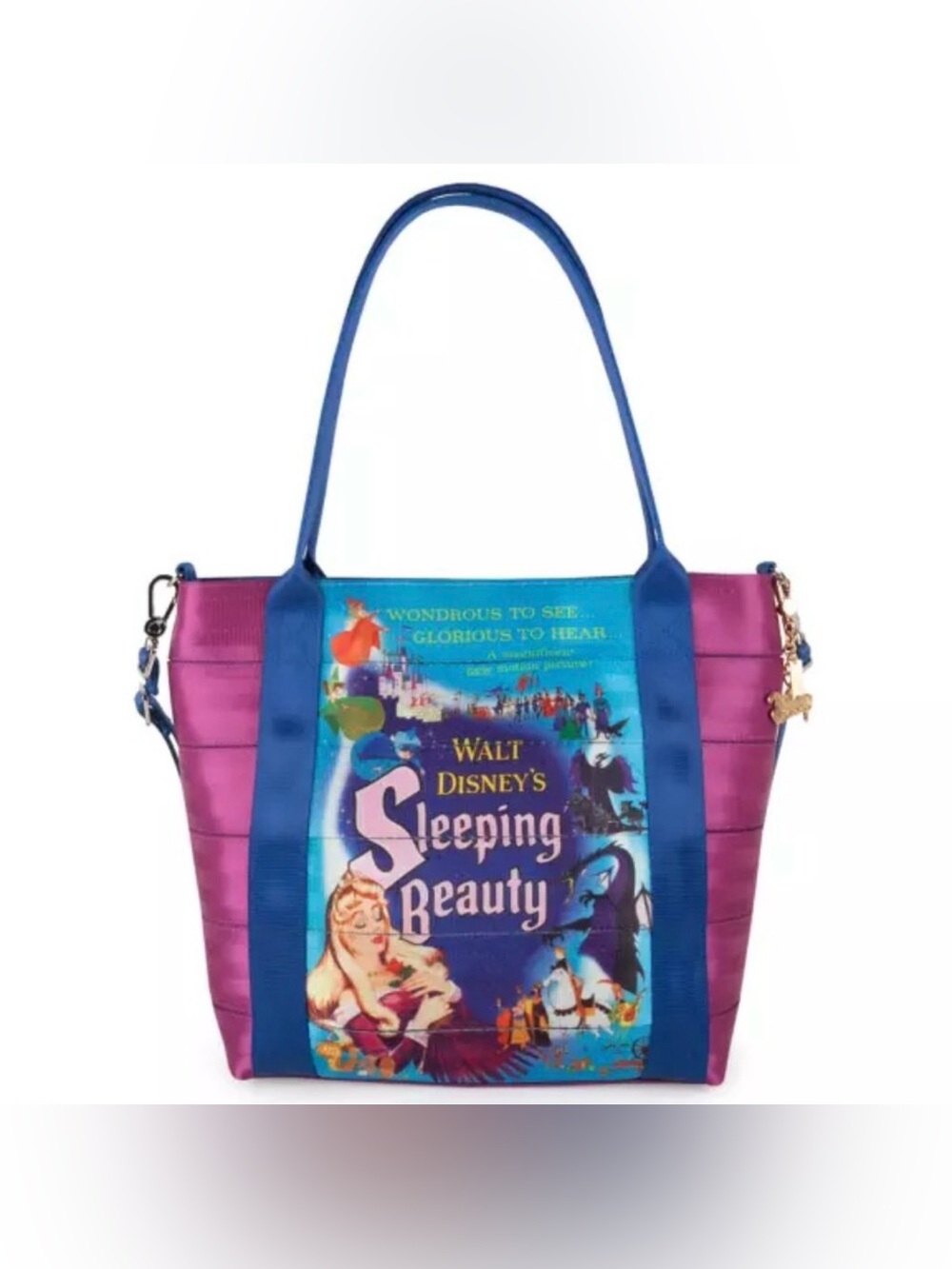 NWT Disney Parks Harvey’s Seatbelt Sleeping Beauty poster bag